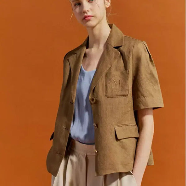 [BUNJANG] Michael Bastian French Linen 100% Short Sleeve Jacket / 마이클바스티안 프렌치린넨100 반팔 자켓 95(77)