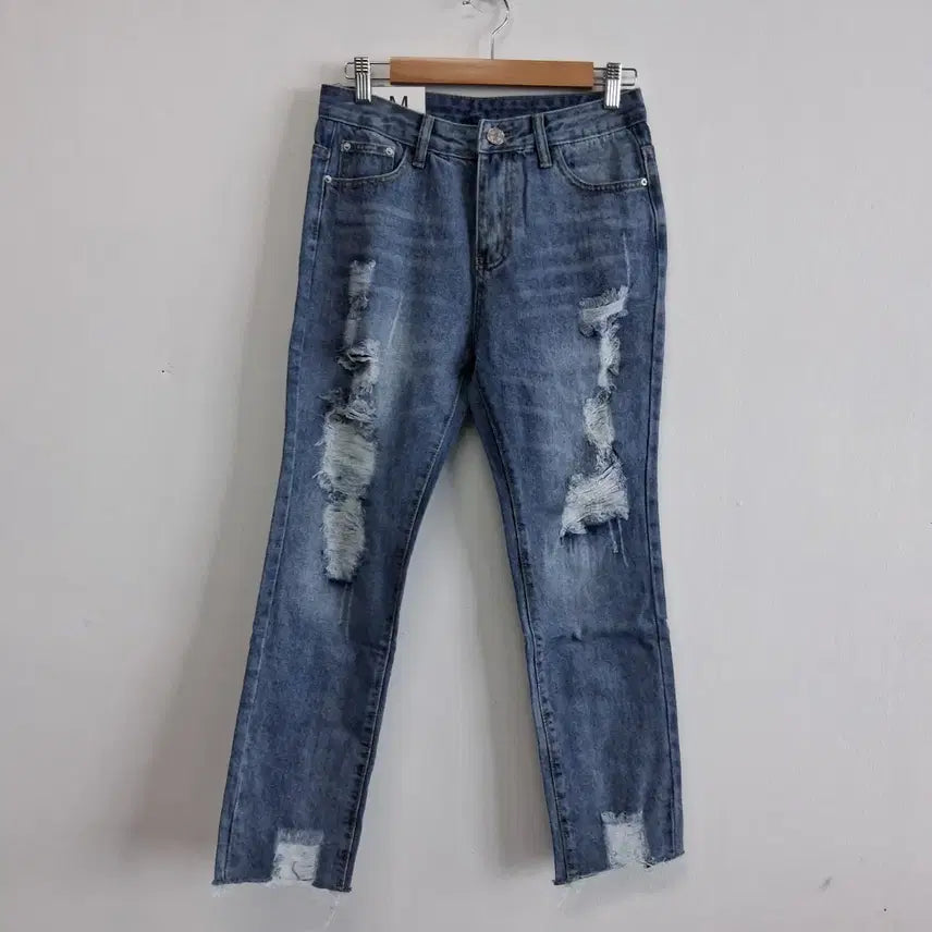[BUNJANG] ME.SENSE Embroidered Printed Denim Jeans / 미센스 청바지 70-두껍지 않은 청바지