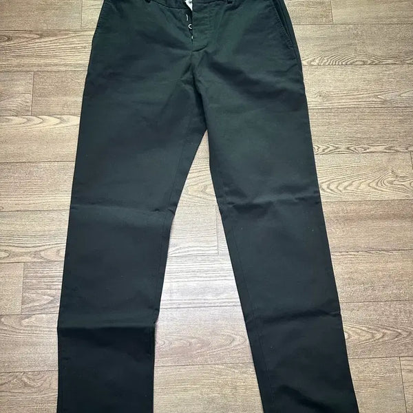 [BUNJANG] Maison Margiela Black Cotton Slacks Pants Size 48 (32) / 메종마르지엘라 슬랙스 바지 48사이즈 (32)