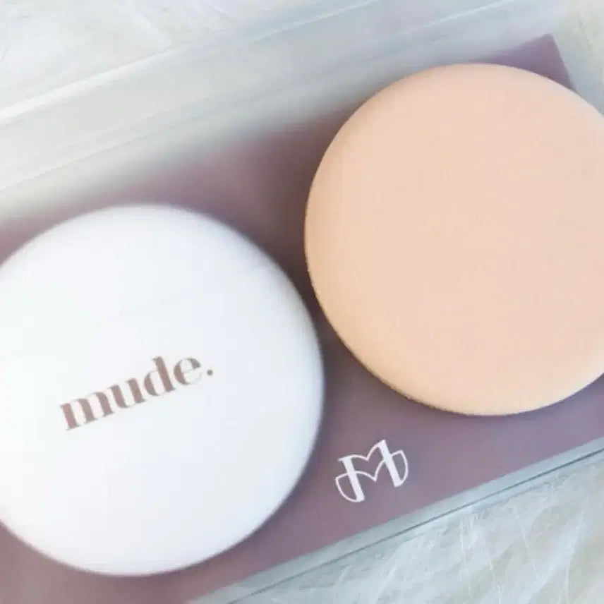 [BUNJANG] Mude Hug Cushion Puff Set / 뮤드 허그 쿠션 퍼프 세트
