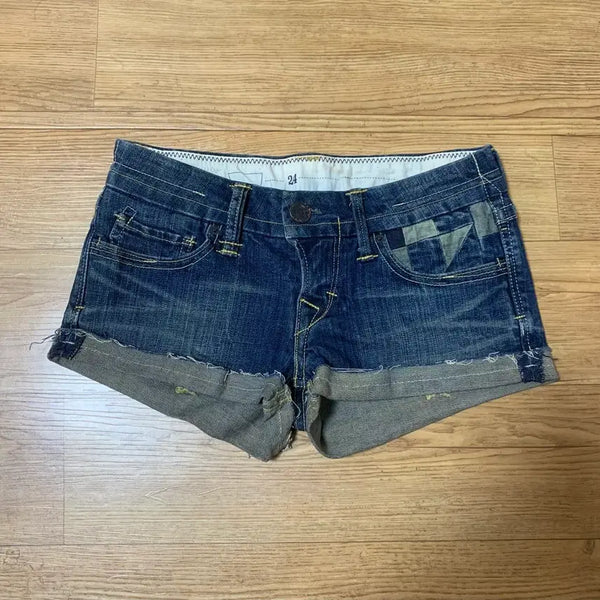 [BUNJANG] Levi's Rolled Hem Vintage Wash Denim Shorts / 리바이스 롤업 빈티지워싱 쇼츠 숏츠 숏팬츠 반바지