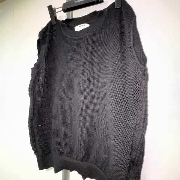 [BUNJANG] Lamorang Black Cable Knit Sweater / 라모랭 블랙 케이블 니트 스웨터