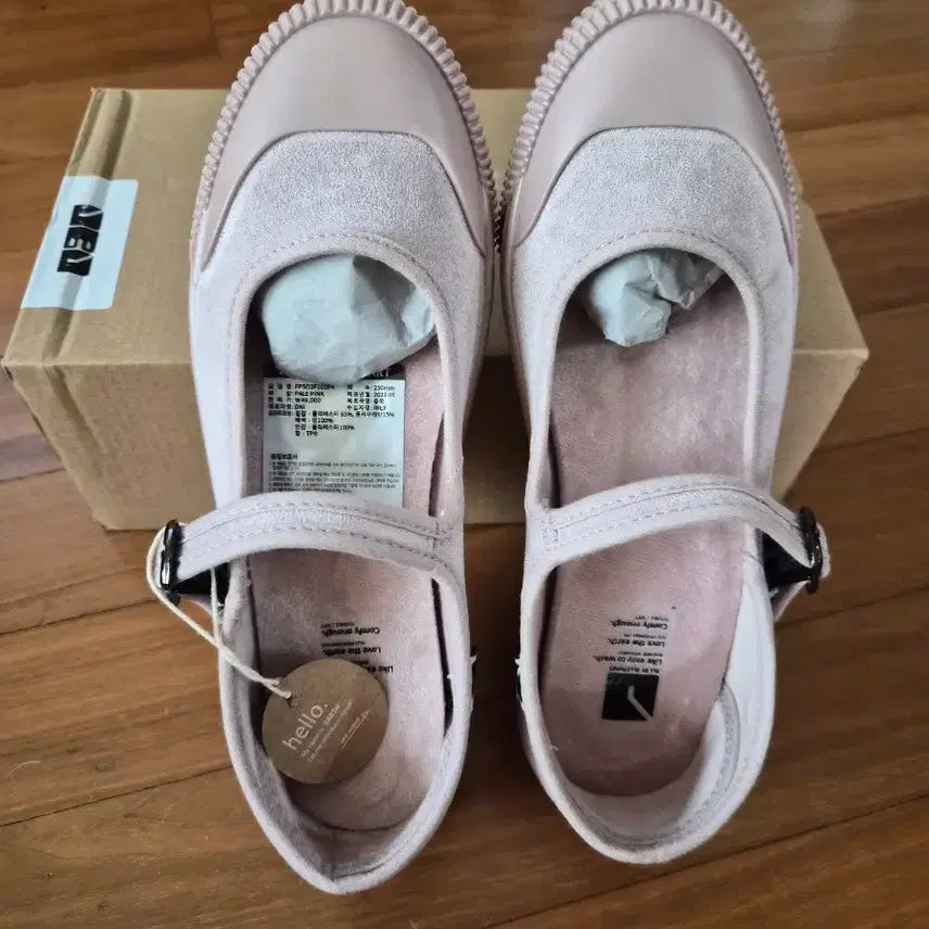 [BUNJANG] Jil Stiler Mary Jane Shoes Baby Pink Suede / 질바이질 메리제인 슈즈