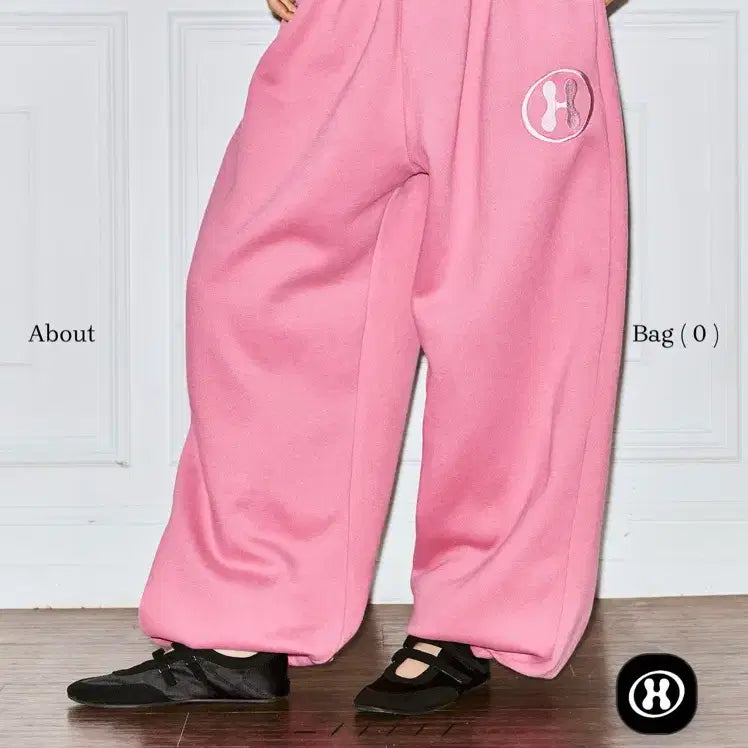 [BUNJANG] The Mysterious Hotel Basic Wide Pants Pink / 더미스테리어스호텔 베이직 와이드 팬츠