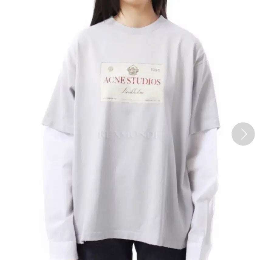 [BUNJANG] Acne Studios Layered Print T-Shirt / 아크네 스튜디오 레이어드 프린트 티셔츠