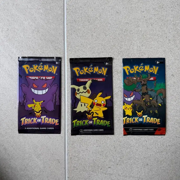 [BUNJANG] Pokemon Halloween Trick or Trade Card 3-Pack / 할로윈 포켓몬스터 트릭오어트레이드 카드 3팩