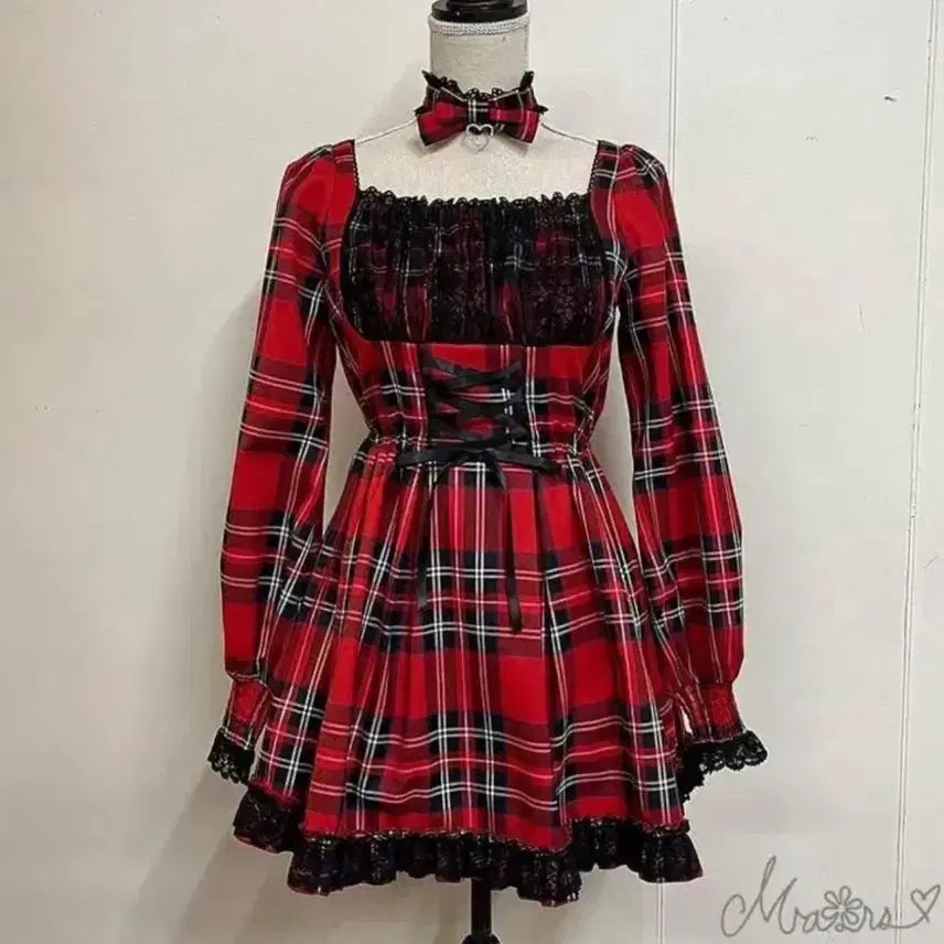 [BUNJANG] MAZZ Primero One-Piece Jireh-kei Style Dress / 마즈 프리메로 원피스 양산형 지뢰계