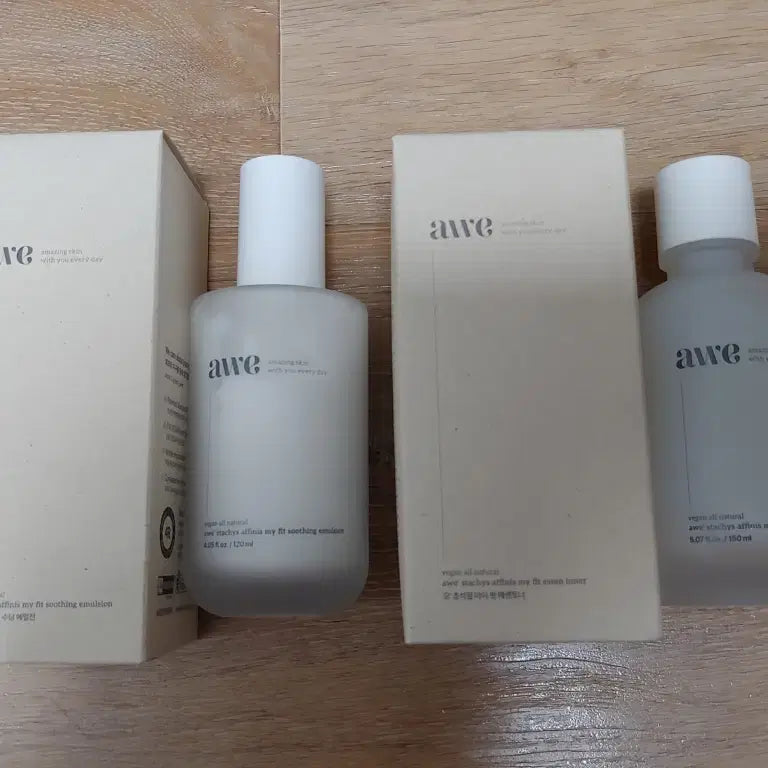 [BUNJANG] A.W.E. O Chosukjam My Fit Soothing Emulsion + Essentoner Set / 에이더블유이 오 초석잠 마이핏 수딩 에멀전 + 에센토너 세트 비건화장품