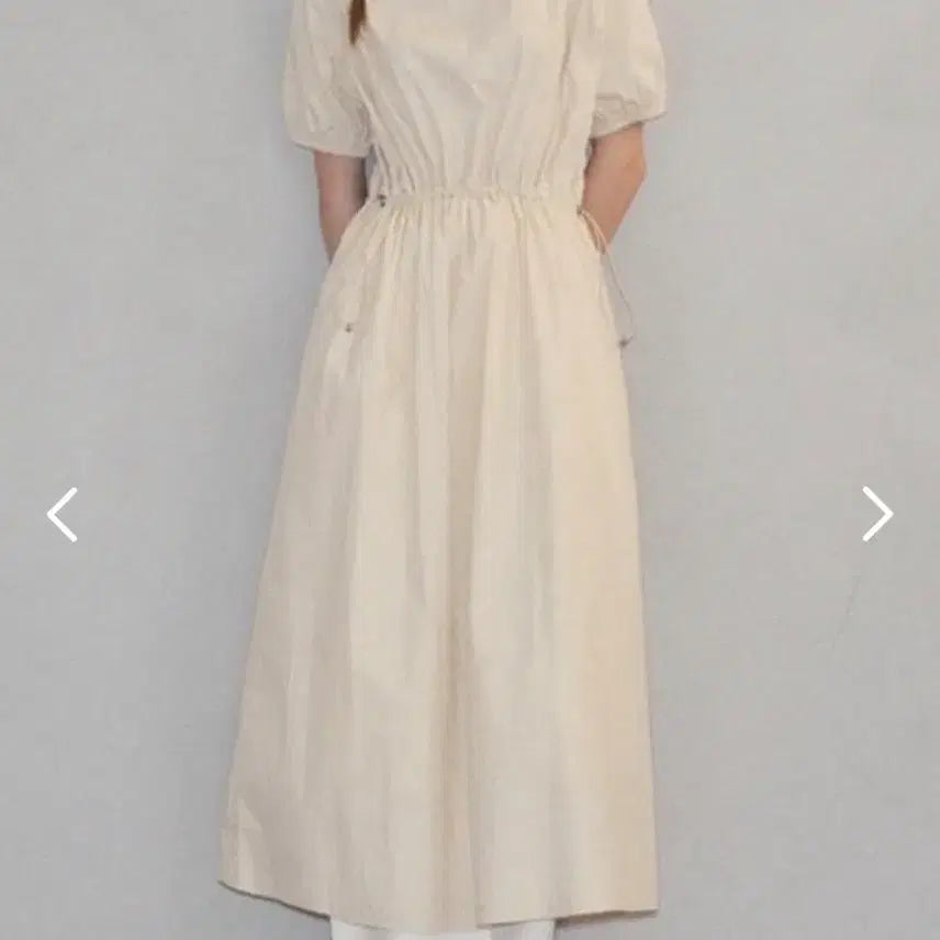 [BUNJANG] LaFitte Woman String Puff Long Dress / 라퍼지포우먼 스트링 퍼프 롱원피스