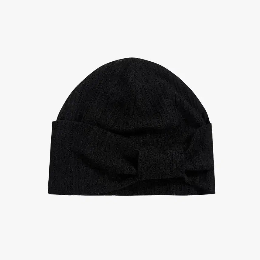 [BUNJANG] Sio Ribbon Beanie Black / 시오 리본 비니 블랙