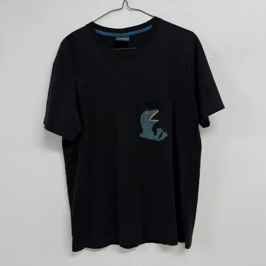 [BUNJANG] Paul Smith Dino Pocket T-Shirt Black Men's L / 폴스미스 DINO 공룡 포켓 반팔 티셔츠 블랙 남성 L JS61