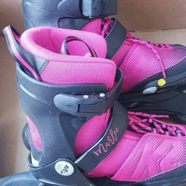 [BUNJANG] K2 Marie Pink Children's Inline Skates (Size M, Bag Included) / 케이투 K2 마리 핑크 아동 인라인스케이트 가방포함 상태 굿 사이즈M 1