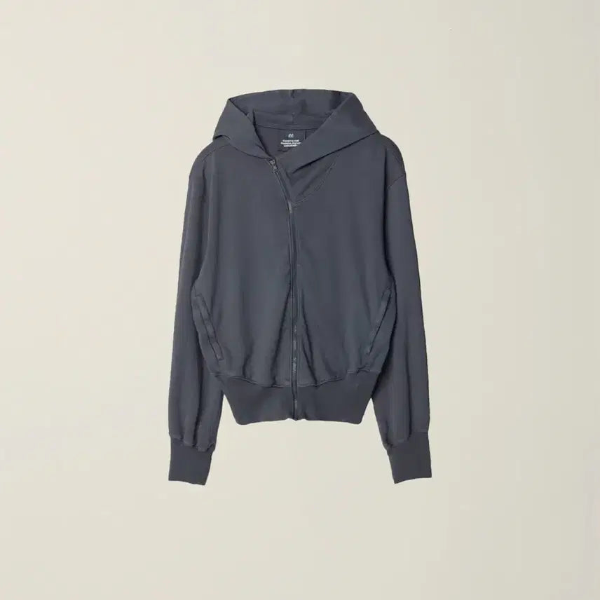 [BUNJANG] Numare ee Garment Dyed Curved Hooded Zip Jacket Charcoal XL / 누마레 ee 후드집업 차콜 XL