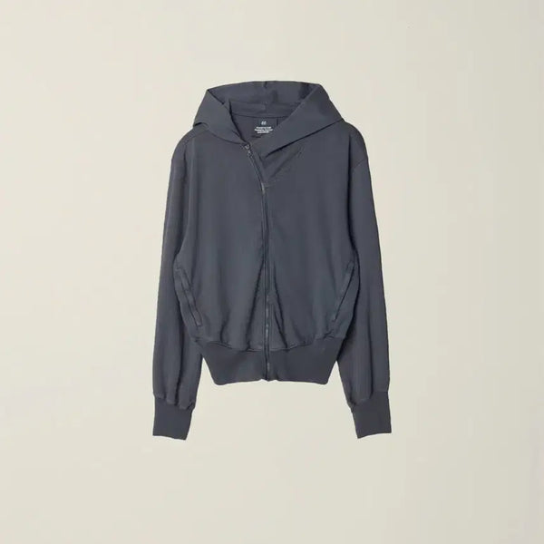 [BUNJANG] Numare ee Garment Dyed Curved Hooded Zip Jacket Charcoal XL / 누마레 ee 후드집업 차콜 XL