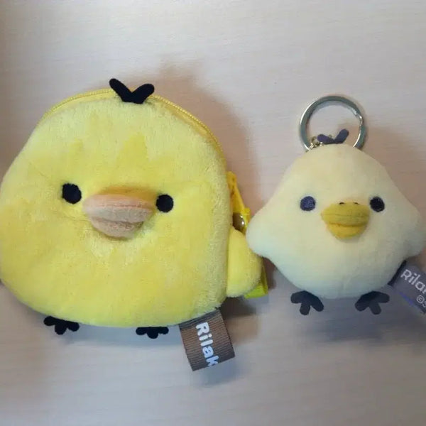 [BUNJANG] Rilakkuma Kiiroitori Keyring & Coin Pouch / 리락쿠마 키이로이토리 키링&동전지갑