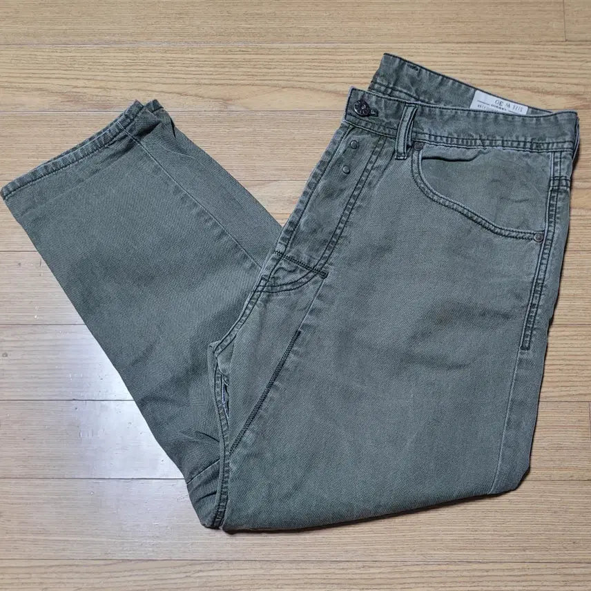[BUNJANG] Diesel Men's Khaki Washed 9/10 Length Denim Pants W30 / 디젤 남성 카키 워싱 9부데님팬츠 30