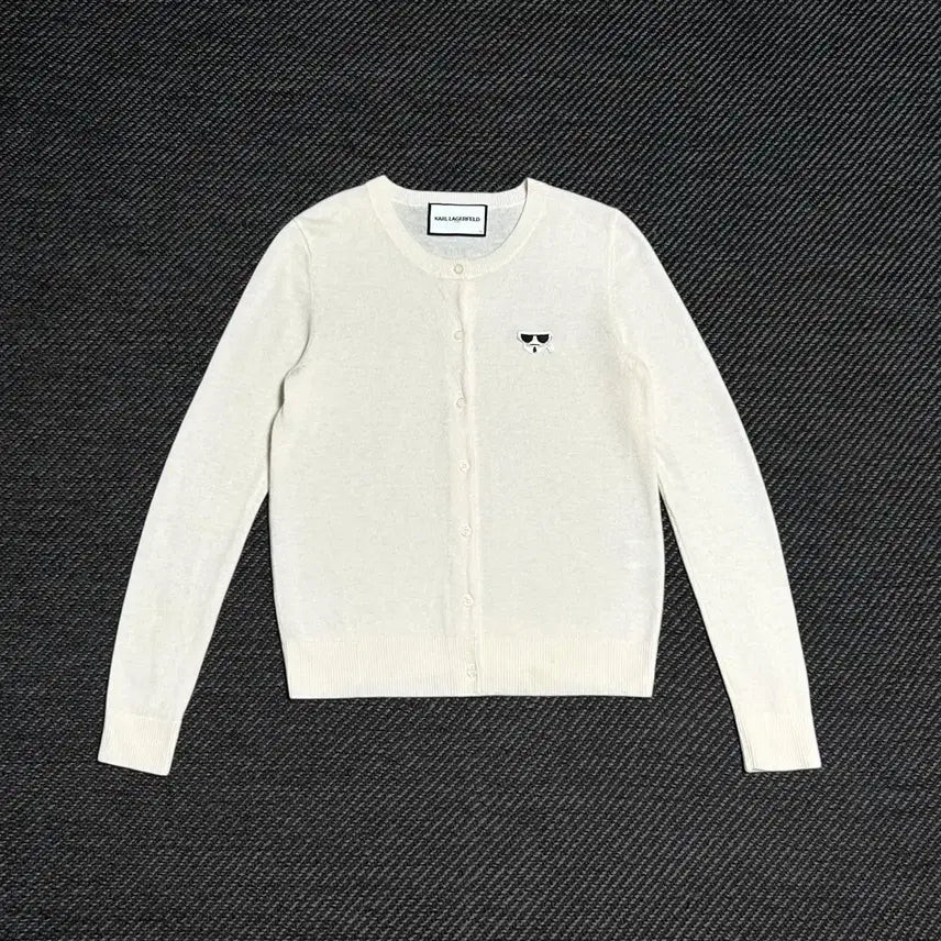 [BUNJANG] Karl Lagerfeld 19FW Ivory Cardigan Women's M / [55] KARL LAGERFELD 칼 라거펠트 19fw 아이보리 가디건