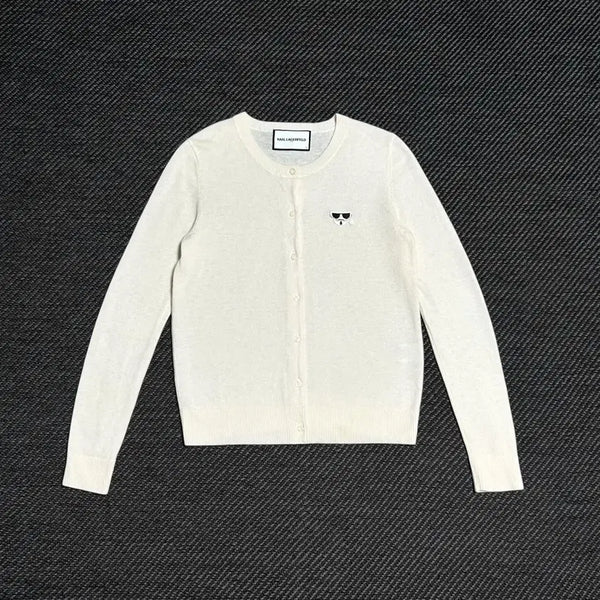 [BUNJANG] Karl Lagerfeld 19FW Ivory Cardigan Women's M / [55] KARL LAGERFELD 칼 라거펠트 19fw 아이보리 가디건