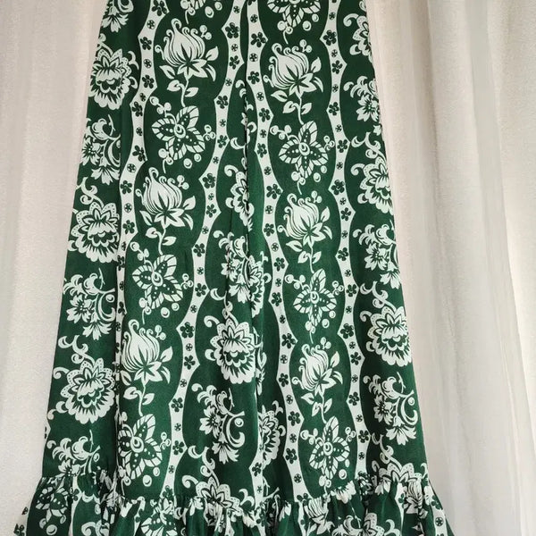 [BUNJANG] ZARA Patterned Frill Pants / ZARA 패턴 프릴바지