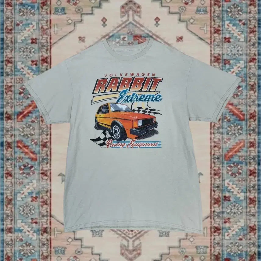 [BUNJANG] Volkswagen Rabbit Extreme Racing Graphic T-Shirt / 폭스바겐 래빗 익스트림 레이싱 그래픽 티셔츠