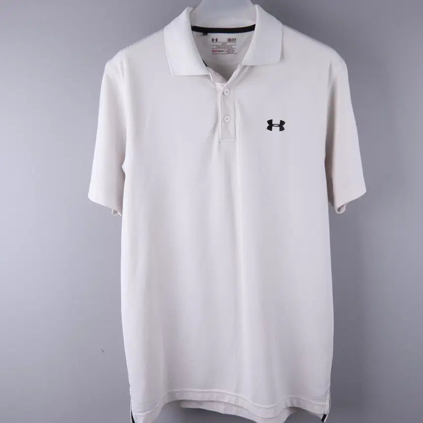[BUNJANG] Under Armour UA Tech HeatGear Polo T-shirt White (S) / 언더아머 UA 테크 히트기어 폴로 반팔 티셔츠 화이트 (S)