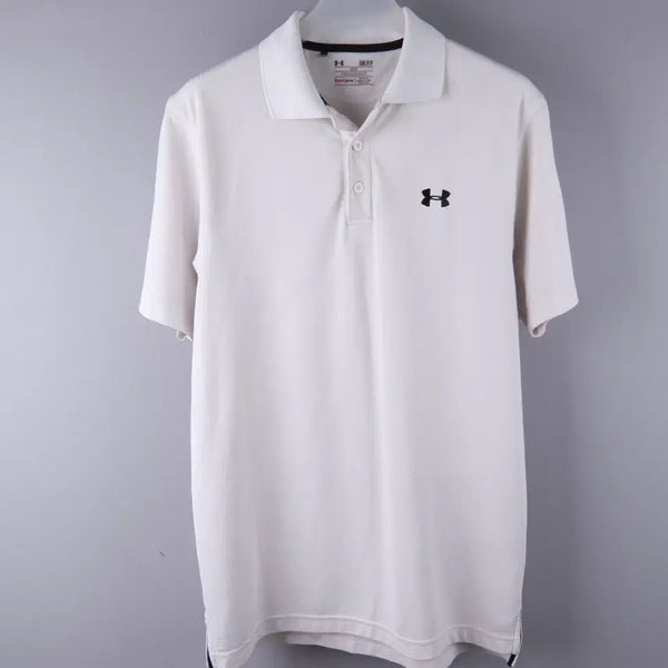 [BUNJANG] Under Armour UA Tech HeatGear Polo T-shirt White (S) / 언더아머 UA 테크 히트기어 폴로 반팔 티셔츠 화이트 (S)