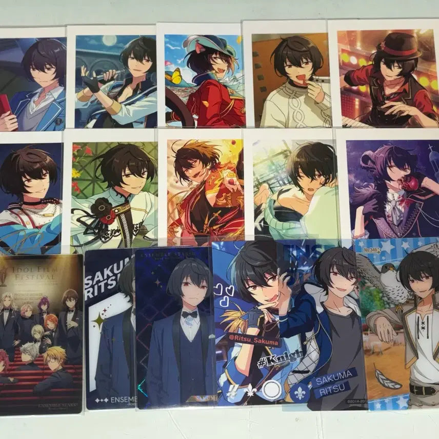 [BUNJANG] Ensemble Stars! Ritsu Sakuma Nijigennomori Wafer Card Collection / 앙스타 사쿠마 리츠 파샤 파샷츠 중스타 웨하스 카드 클리어카드 클카