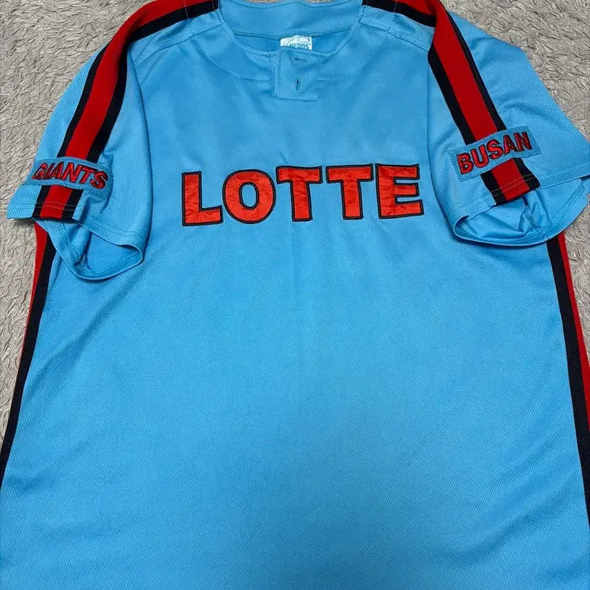 [BUNJANG] Nepos Lotte Giants Smurf T-Shirt Size 110 / 네포스 롯데자이언츠 스머프 티셔츠 110