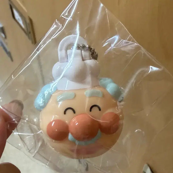 [BUNJANG] Anpanman Jam Ojisan Head Gacha Keyring / 호빵맨 잼아저씨 헤드 가챠 키링