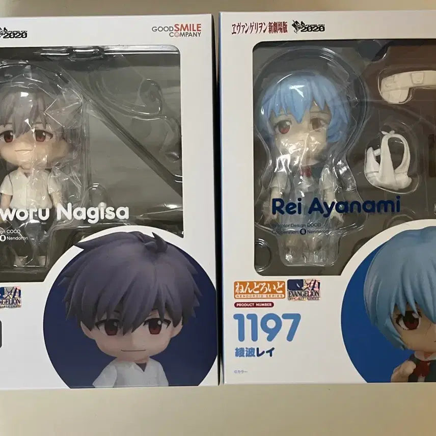 [BUNJANG] Nagisa Kaoru & Ayanami Rei School Uniform Version Nendoroid Bundle Set / 나기사 카오루 아야나미 레이 교복 버전 넨도로이드 판매