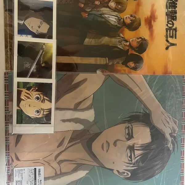 [BUNJANG] Attack on Titan Exhibition Clear File and Trading Cards / 진격의 거인 파샤/클리어 파일 전시회 등