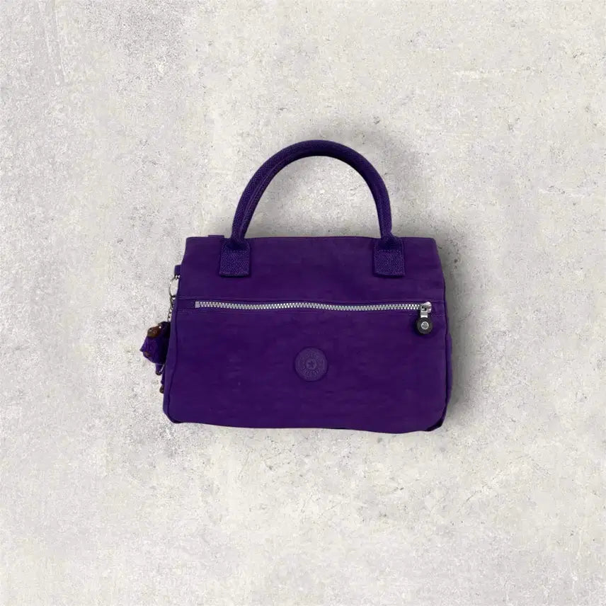 [BUNJANG] Kipling Purple Tote Shoulder Bag (B331) / 키플링 퍼플 토트 숄더백(B331)