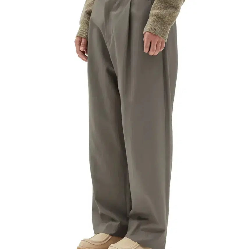 [BUNJANG] Brown Yak Wide Fit Chino Pants Dark Beige Size 5 / 브라운야드 와이드핏 치노팬츠 다크베이지 5사이즈