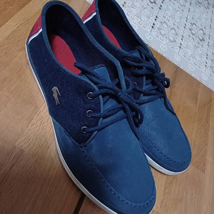 [BUNJANG] Lacoste Suede & Nylon Sneakers / 라코스테 스니커즈