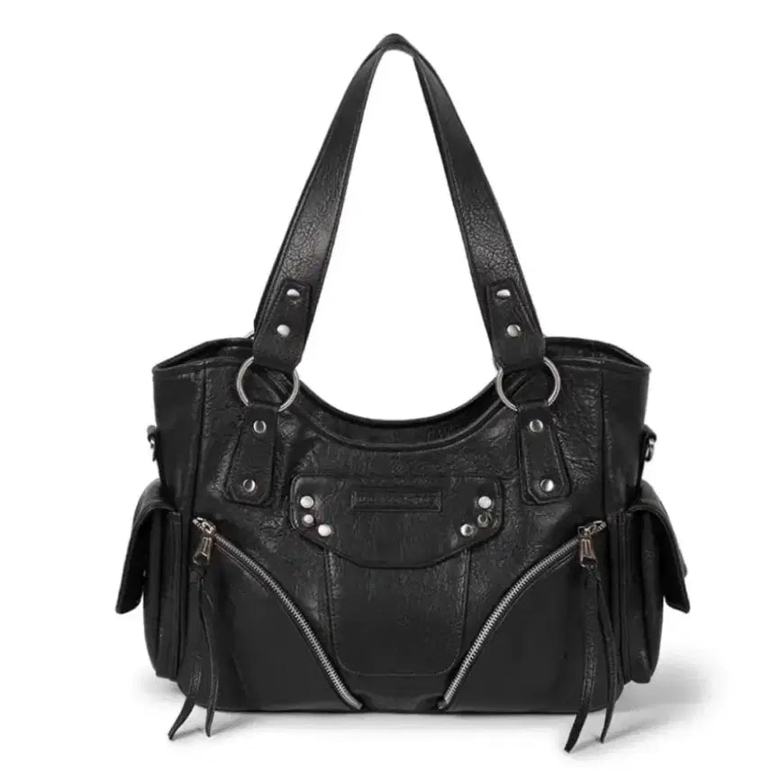 [BUNJANG] Loewe Stuuded Leather Shoulder Bag with Strap / 이우가마카라스 스터디드 레더 숄더백 +어깨끈