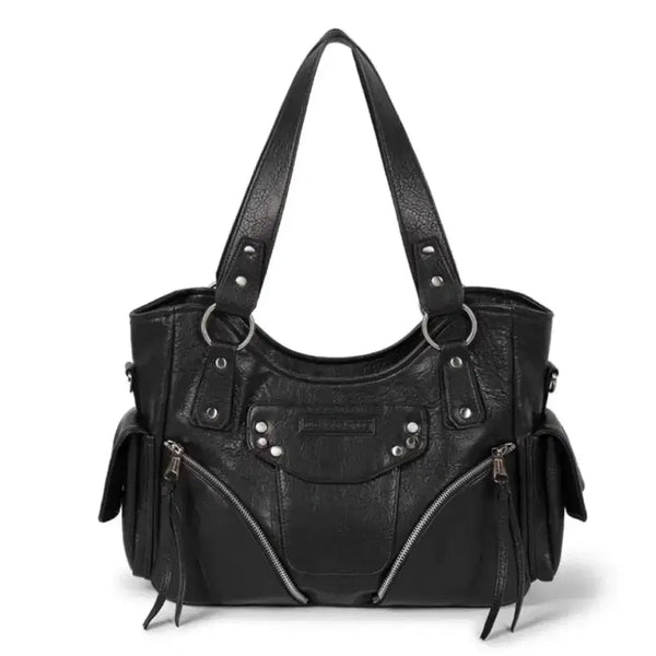 [BUNJANG] Loewe Stuuded Leather Shoulder Bag with Strap / 이우가마카라스 스터디드 레더 숄더백 +어깨끈