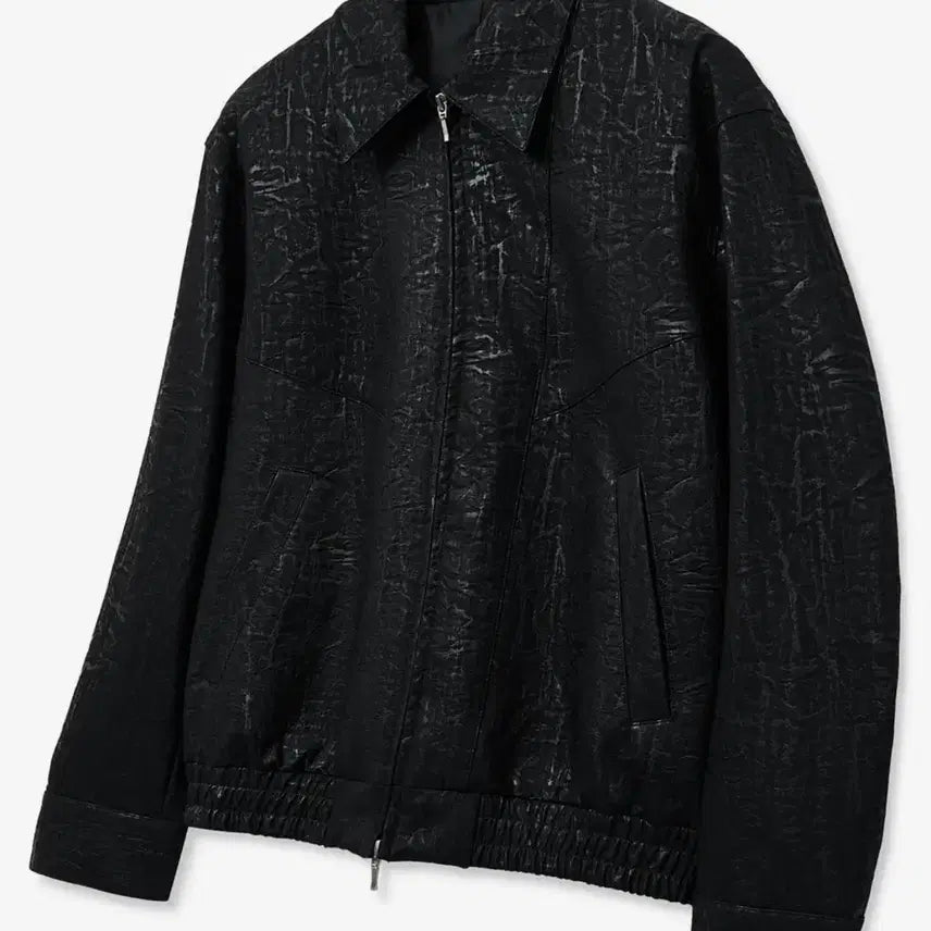 [BUNJANG] SEEZ Rtember Wrinkled Line Leather Blouson Jacket / 시즈 SEEZ 로템버 링클드 라인 레더 블루종 가죽자켓 L