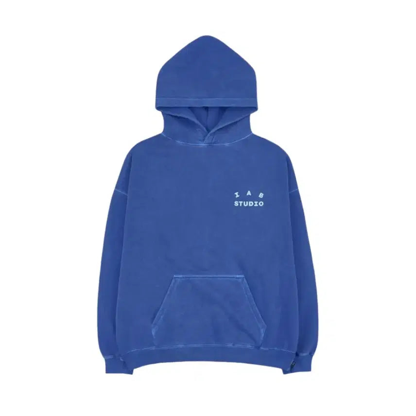 [BUNJANG] Iab Studio Pigment Hoodie Royal Blue M / 아이앱 스튜디오 피그먼트 후드 로얄 블루 M