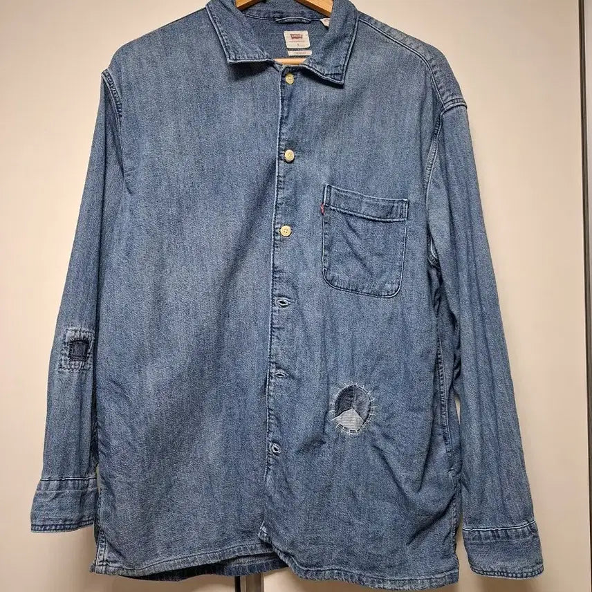 [BUNJANG] Levi's Blue Denim Shirt / 리바이스 청 남방 셔츠