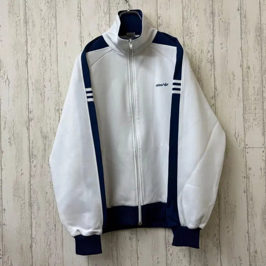 [BUNJANG] Adidas West Germany 80s Track Top White Navy / 아디다스 서독 80s 트랙탑 화이트 네이비