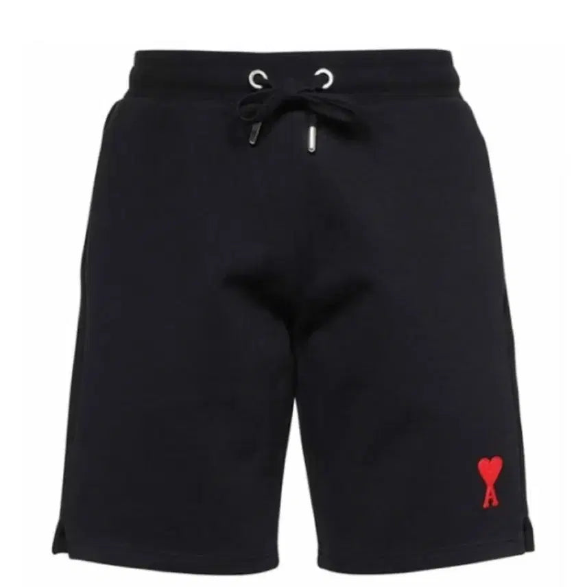 [BUNJANG] AMI Paris Heart Logo Embroidered Sweat Shorts / [당일 배송] 아미 하트 로고 자수 스웨트 반바지 2color
