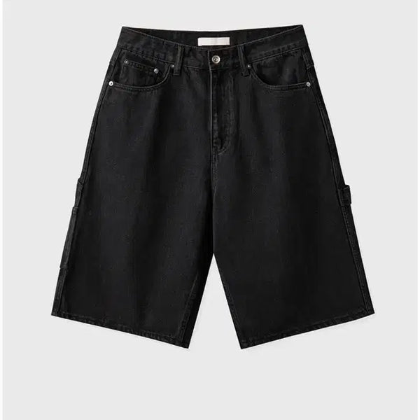 [BUNJANG] Branded Carpenter Denim Shorts Washed Black / 32] 브랜디드 카펜터 데님 쇼츠 워시드 블랙