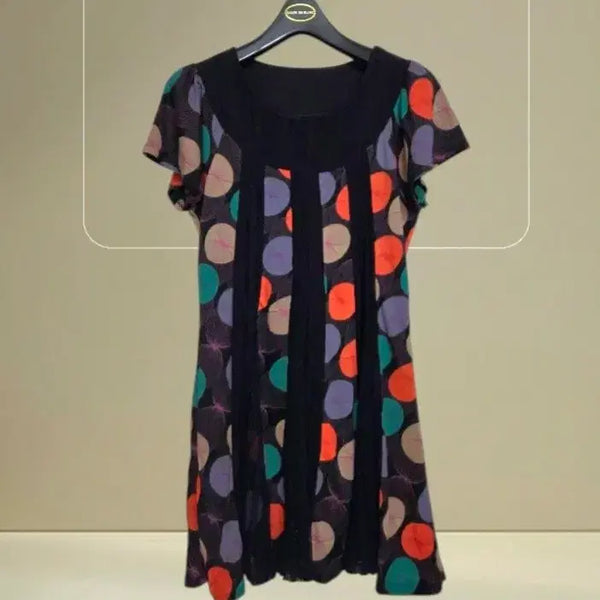 [BUNJANG] 55 Size Women's Short Sleeve Mini Dress Blouse / 55 여성 원피스 블라우스 미니 원피스 반팔 원피스 여름원피스 55