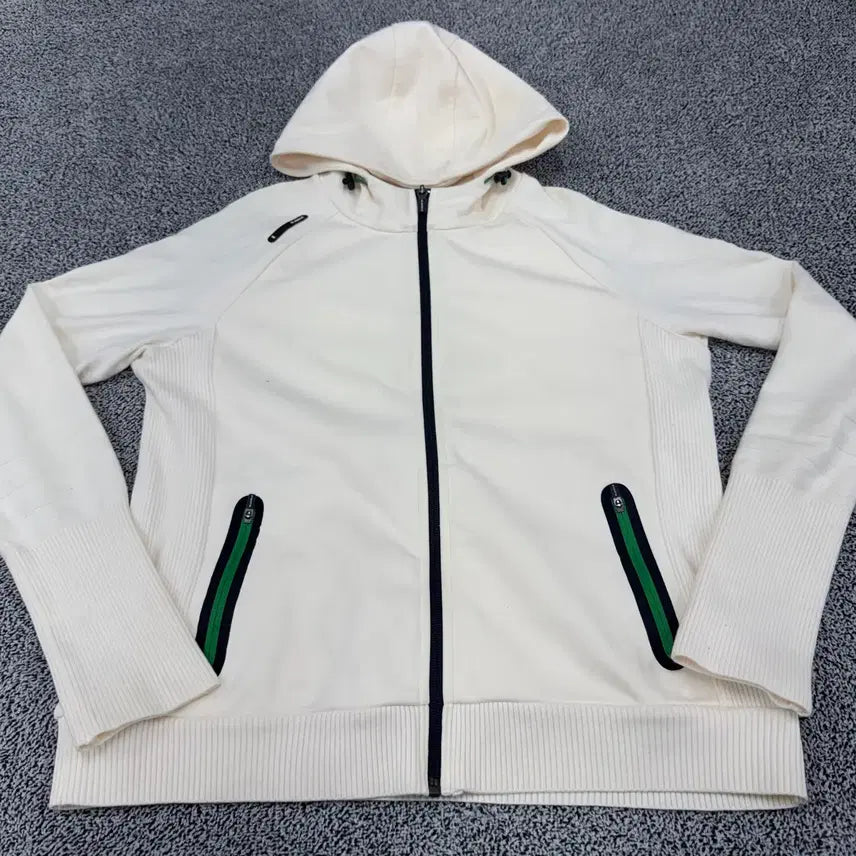[BUNJANG] W.Angle Women's Ivory Hooded Zip-up (Size 105) / 와이드앵글 여성 후드집업 아이보리 105