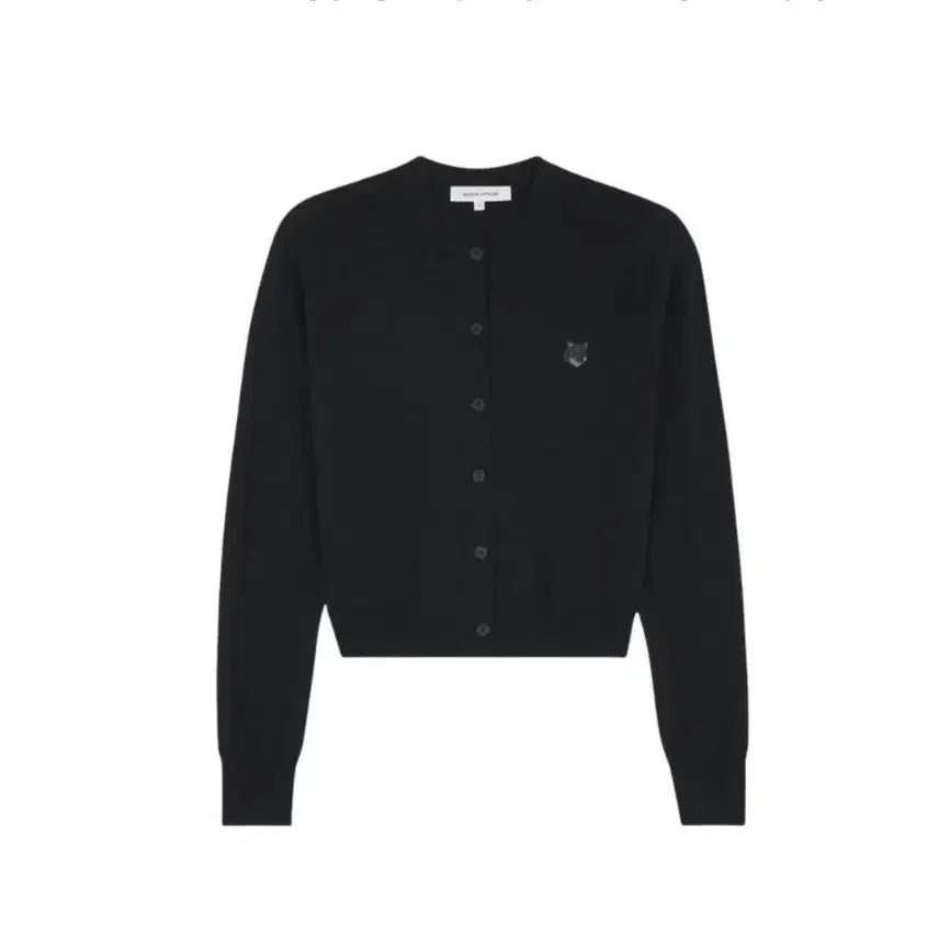 [BUNJANG] Maison Kitsuné Fox Head Logo Women's Cardigan Black / [새상품]메종키츠네 폭스헤드 로고 여성가디건