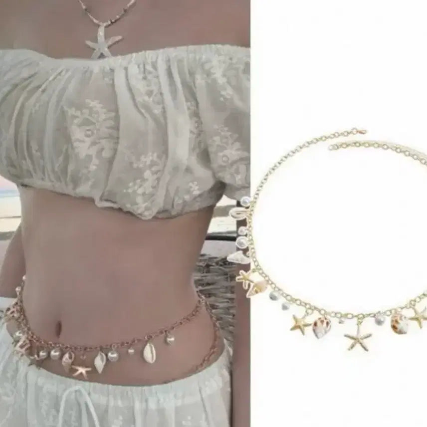 [BUNJANG] Beach Waist Chain New / 비치 허리 체인 새상품