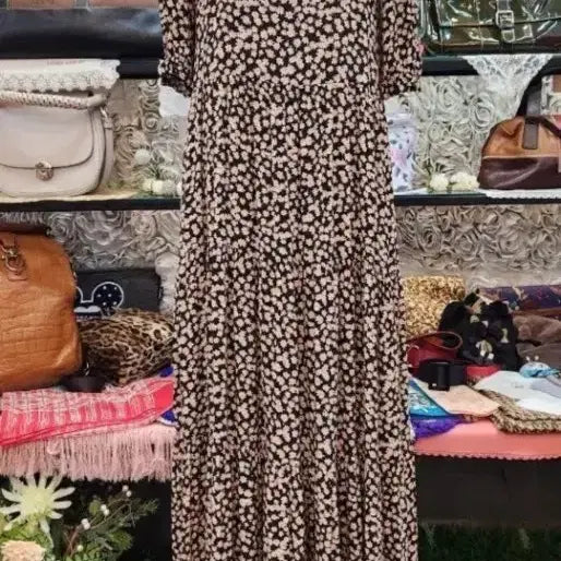 [BUNJANG] Zara Tiered Long Dress Viscose 100% / 티어드 롱원피스(자라)(44)
