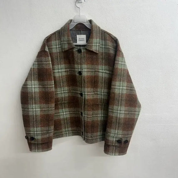 [BUNJANG] Studio Tomboy 23FW Check Shirt Jacket / 스튜디오 톰보이 23FW 체크 셔츠 자켓