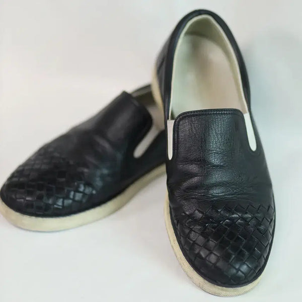 [BUNJANG] Bottega Veneta Intrecciato Leather Slip-On Shoes Size 41 / 보테가베네타 인트레치아토 가죽 슬립온 41