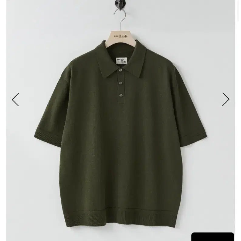 [BUNJANG] Roughside Craft Collar Knit (Forest, Size 2) / 러프사이드 크래프트 카라 니트 포레스트 2size 판매!
